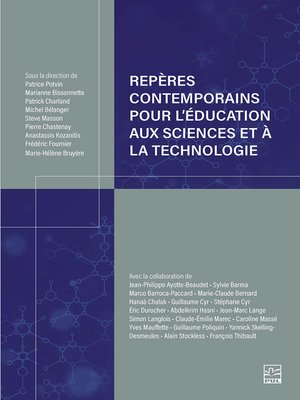 cover image of Repères contemporains pour l'éducation aux sciences et à la technologie